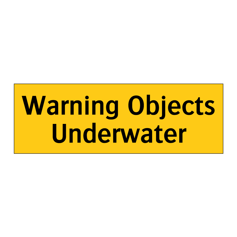 Warning Objects Underwater