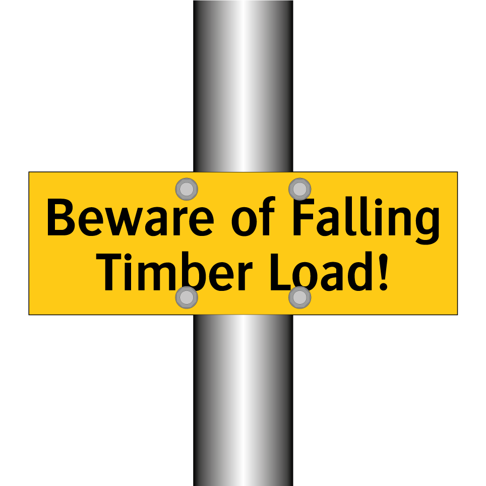 Beware of Falling Timber Load!
