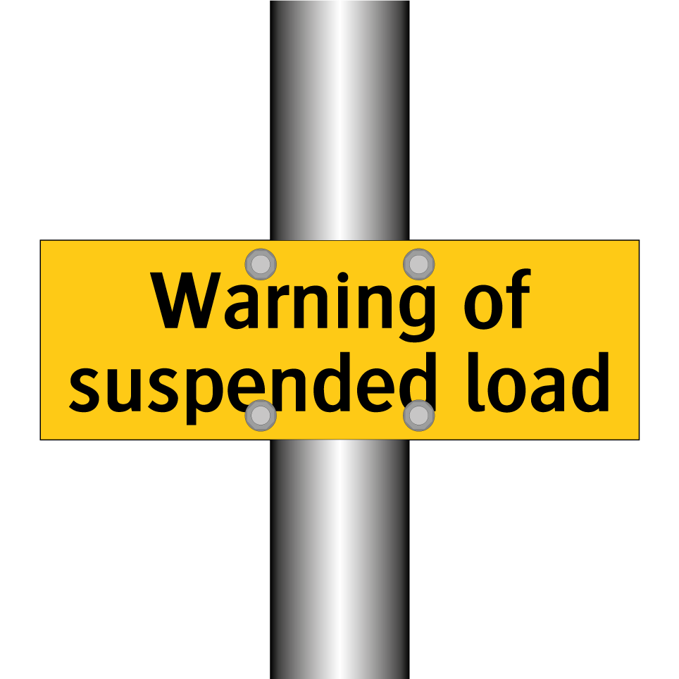 Warning of suspended load