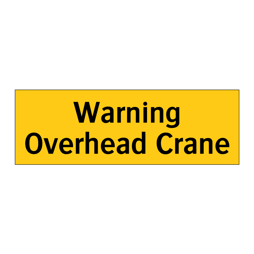 Warning Overhead Crane
