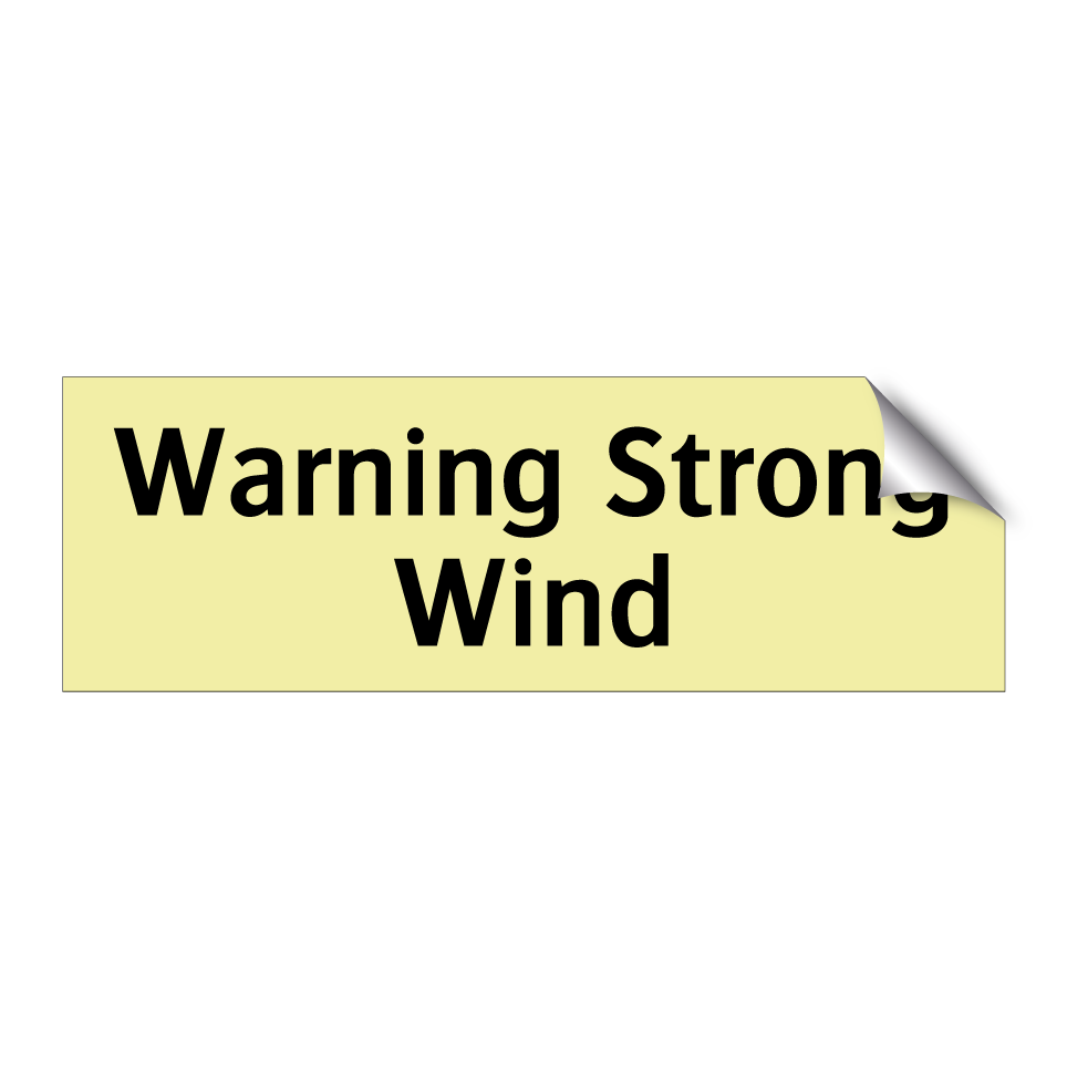 Warning Strong Wind