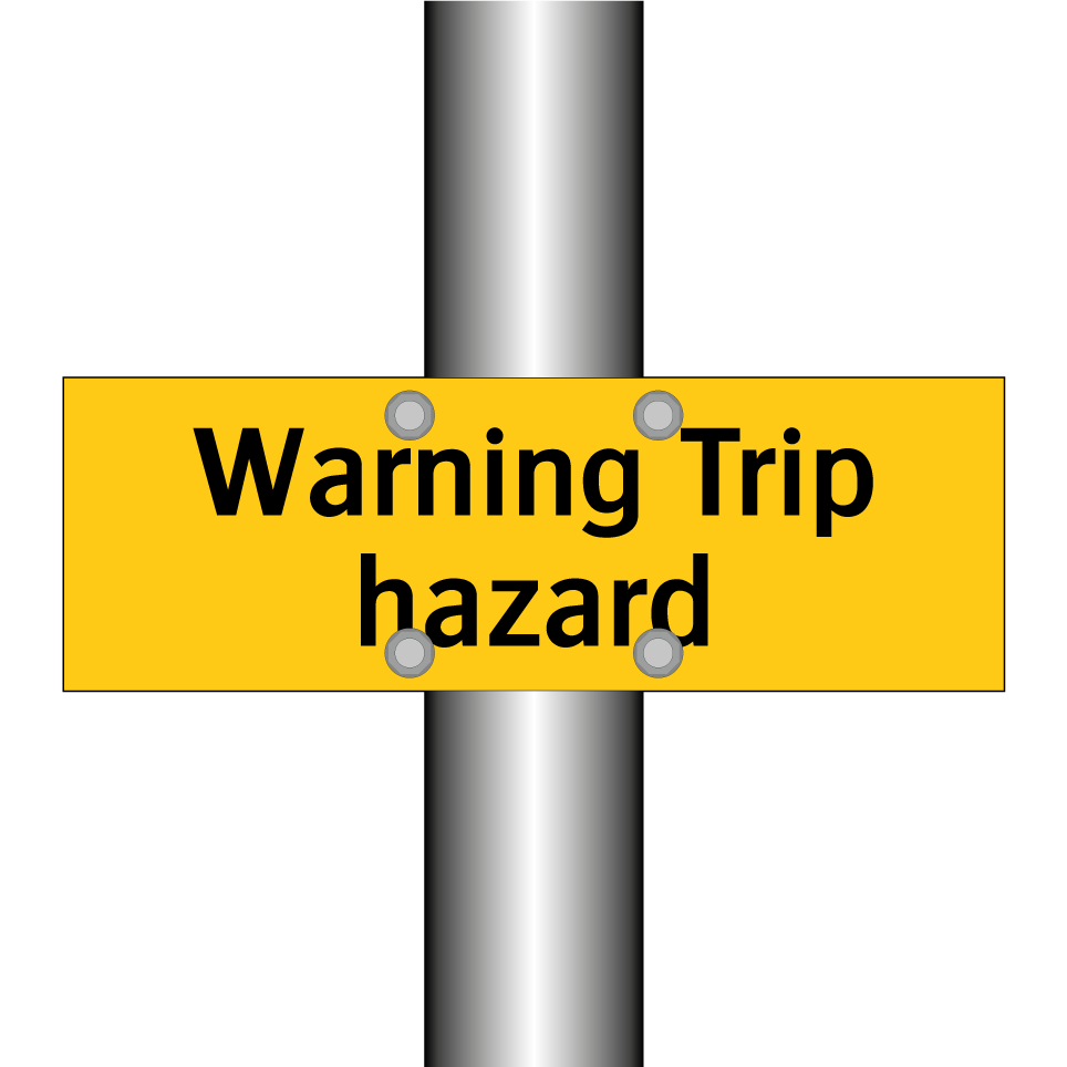 Warning Trip hazard