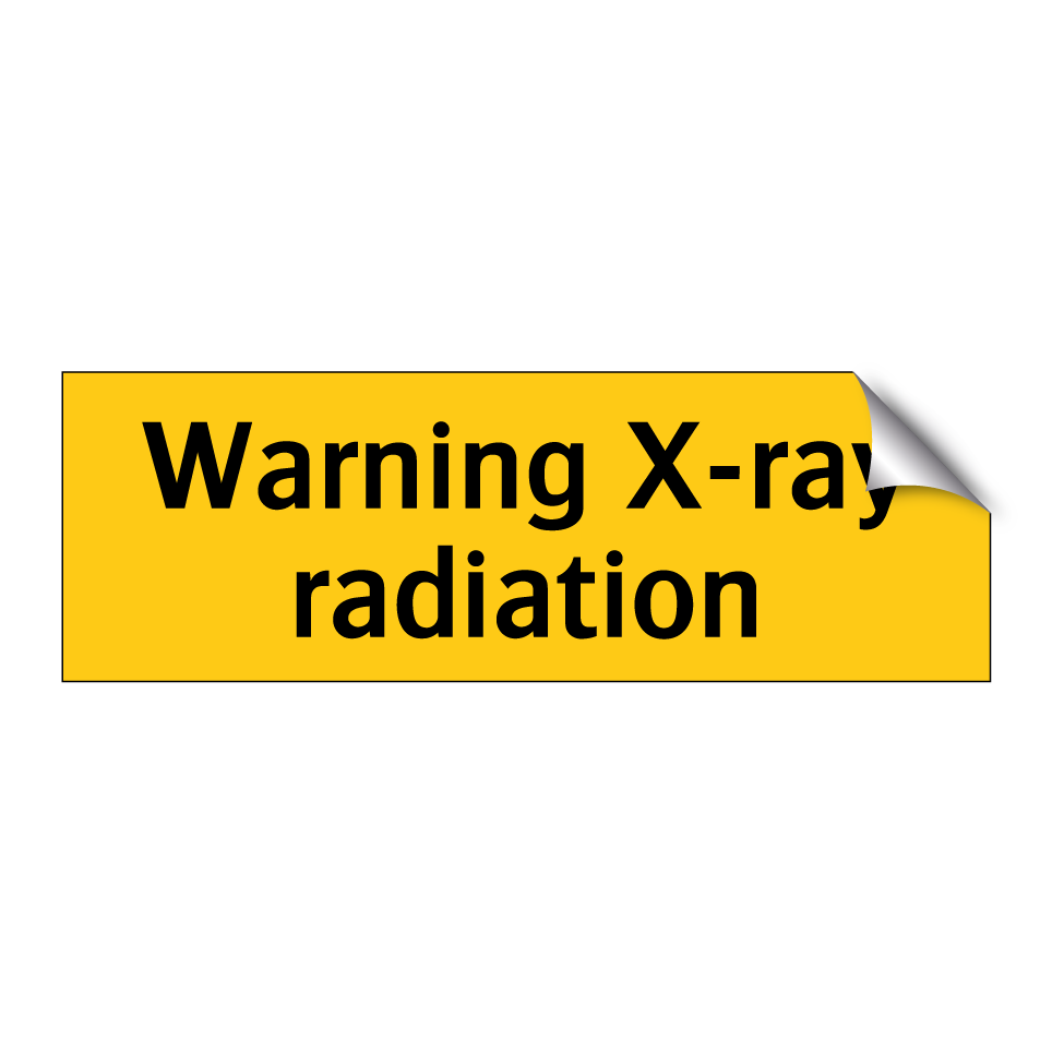 Warning X-ray radiation