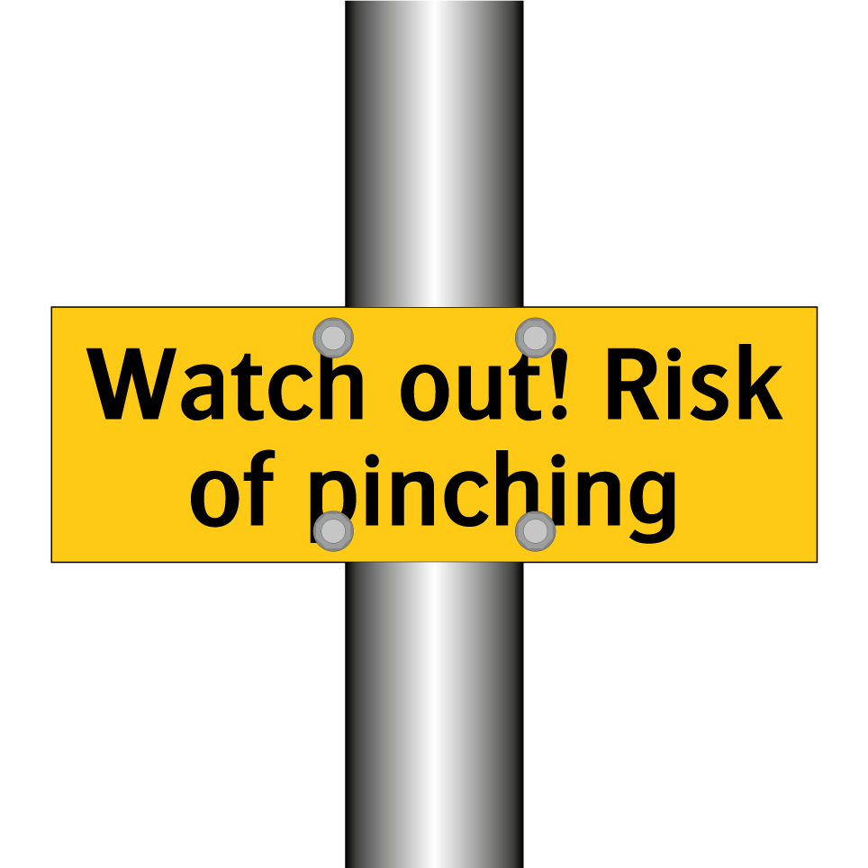 Watch out! Risk of pinching
