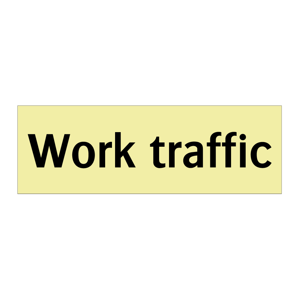 Work traffic
