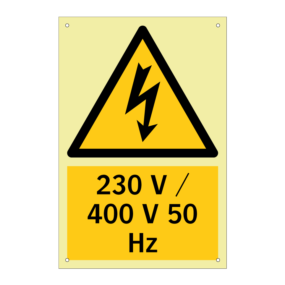 230 V / 400 V 50 Hz