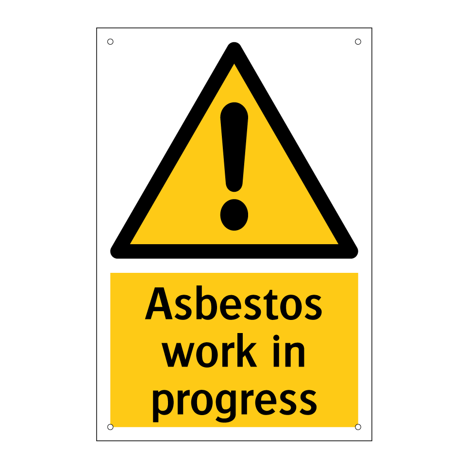 Asbestos work in progress