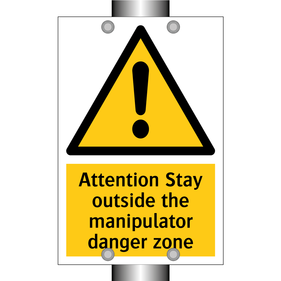 Attention Stay outside the manipulator danger zone