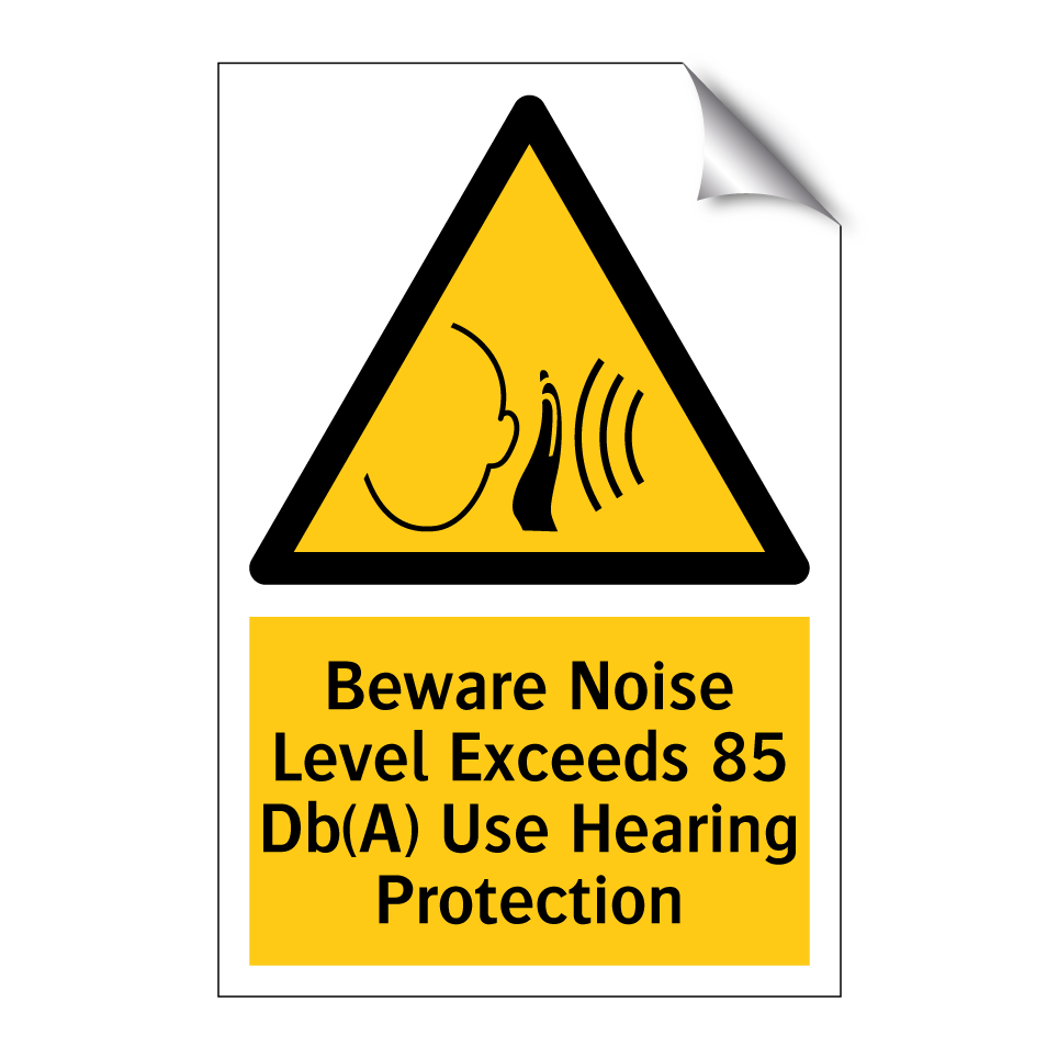 Beware Noise Level Exceeds 85 Db(A) Use Hearing Protection