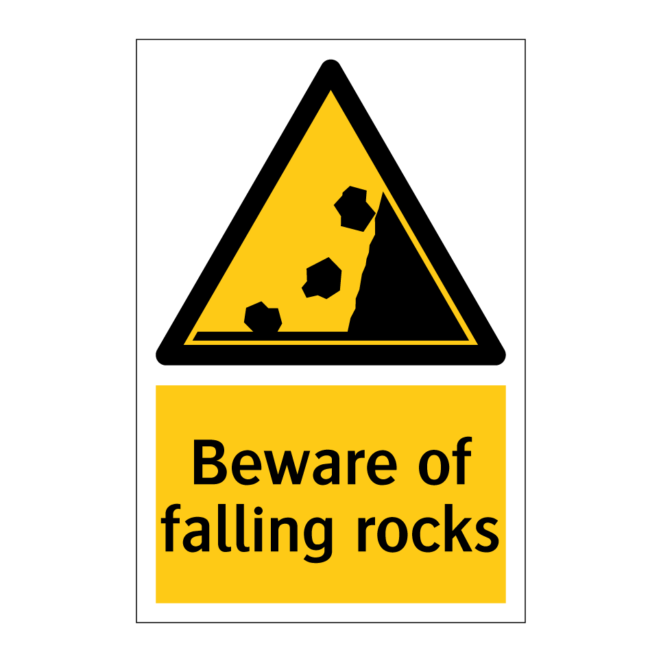 Beware of falling rocks
