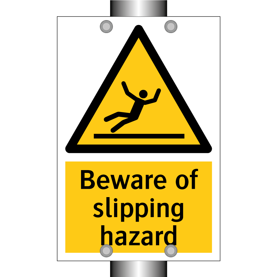 Beware of slipping hazard