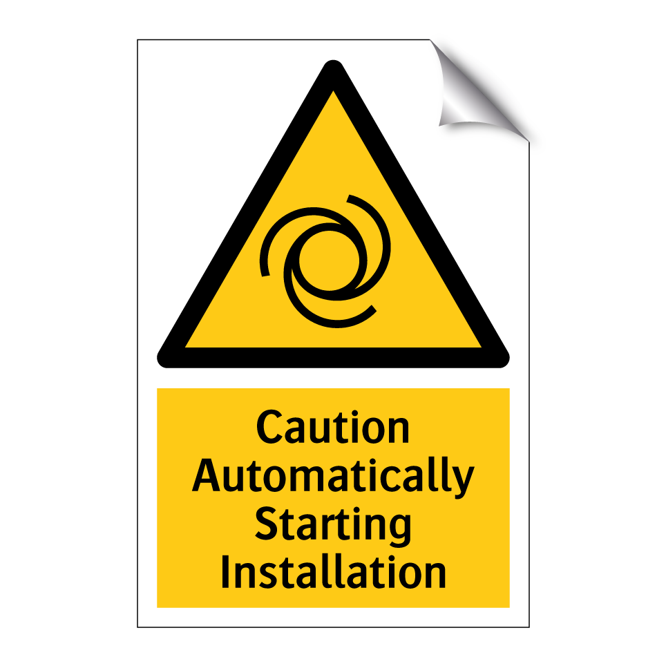 Caution Automatically Starting Installation