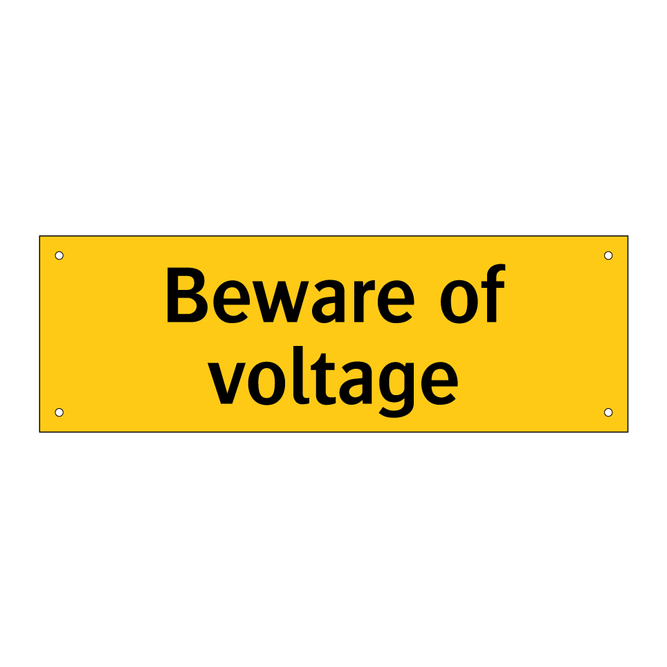 Beware of voltage