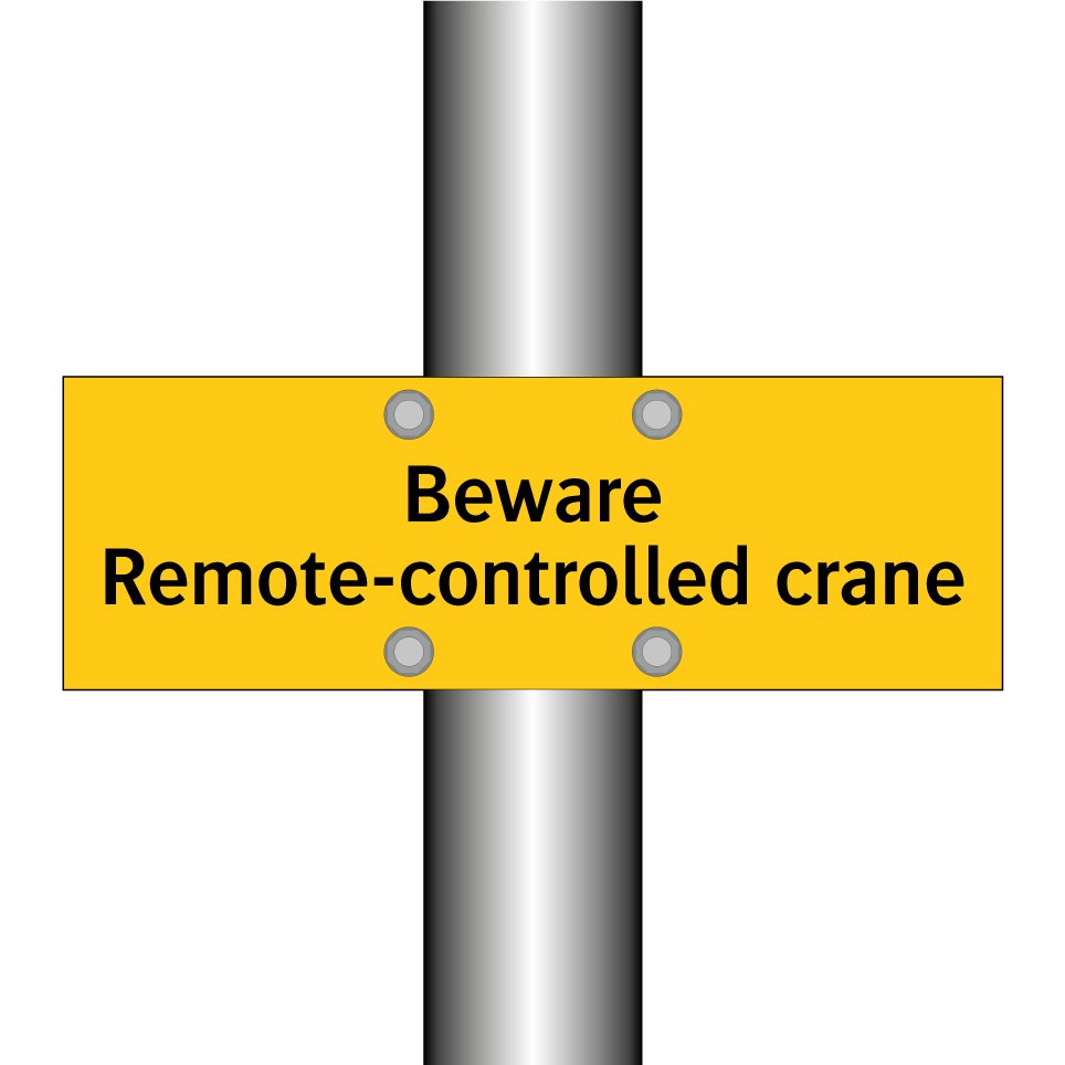 Beware Remote-controlled crane