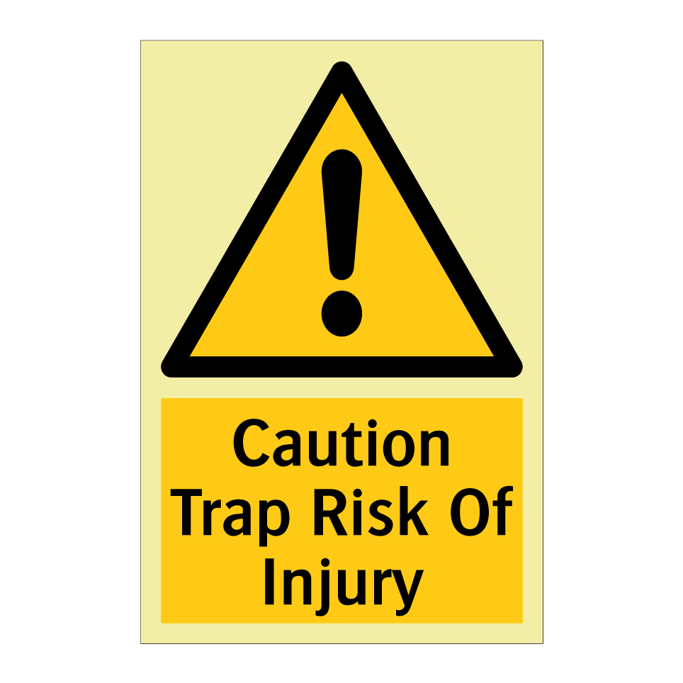 Caution Trap Risk Of Injury