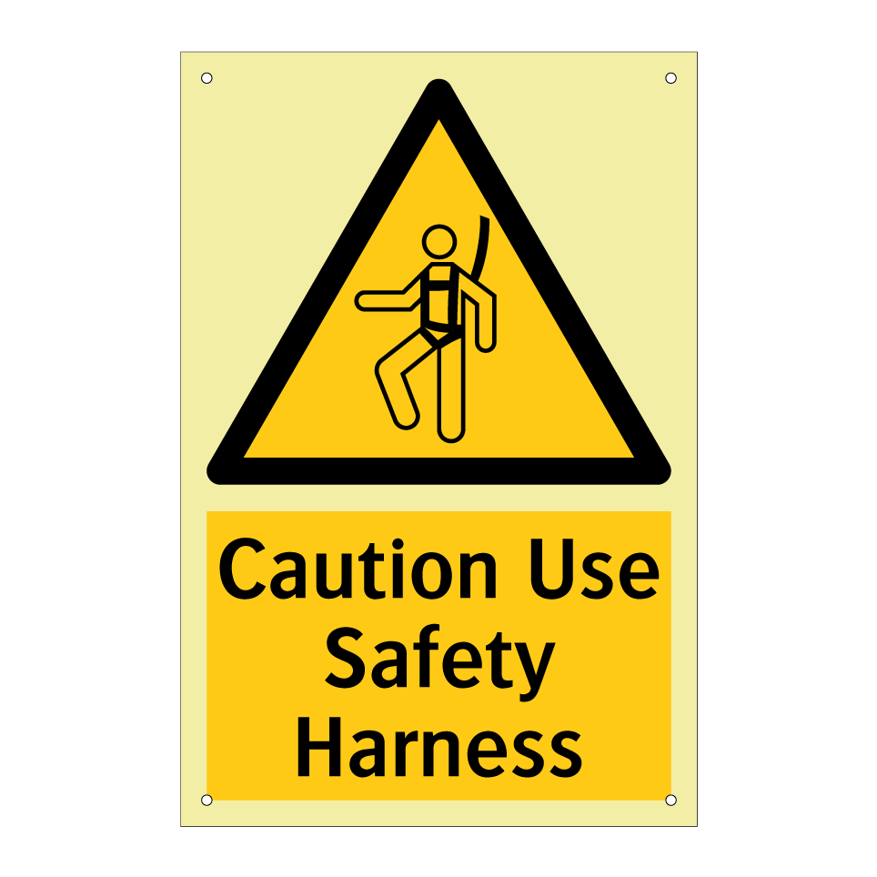 Caution Use Safety Harness