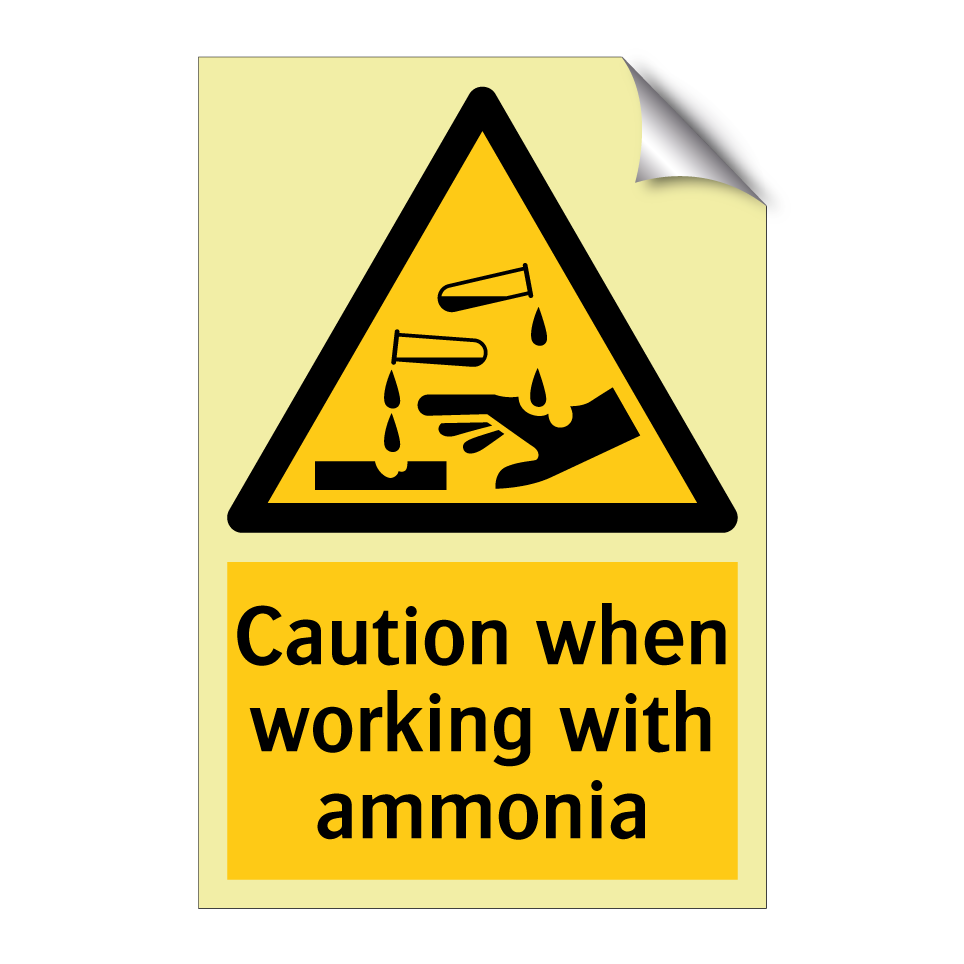 Caution when working with ammonia