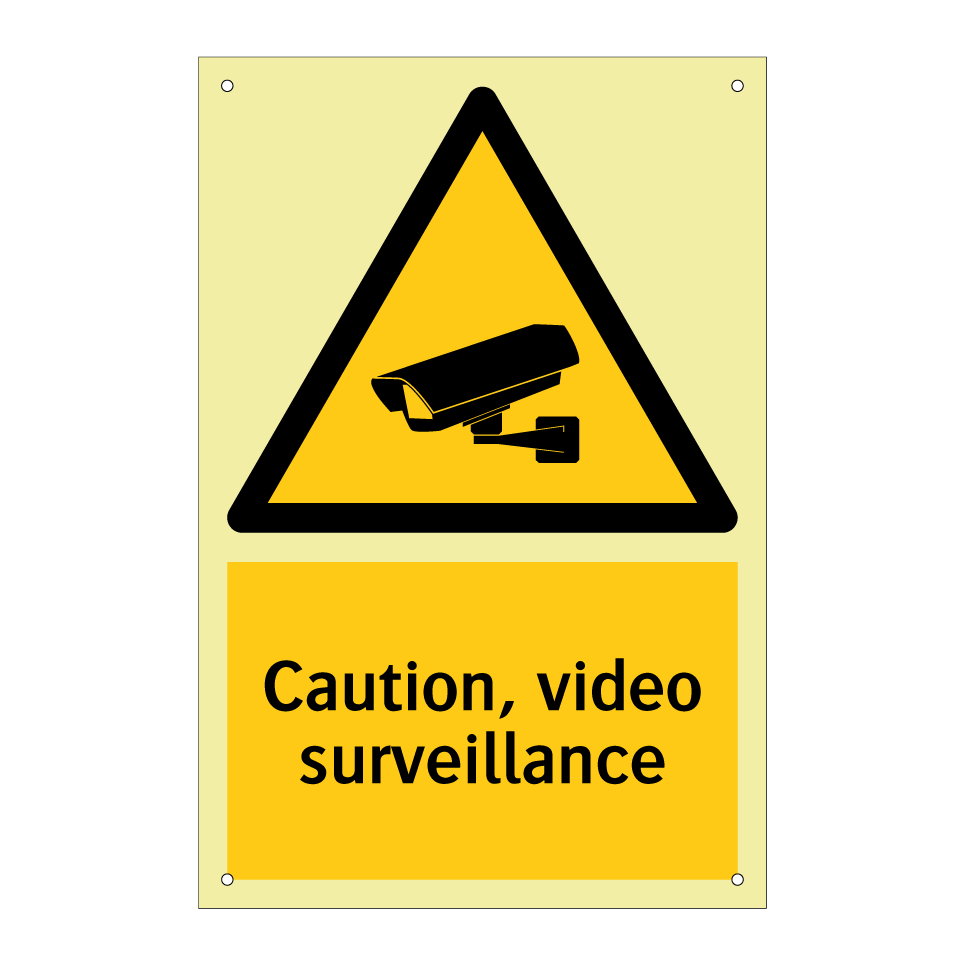 Caution, video surveillance