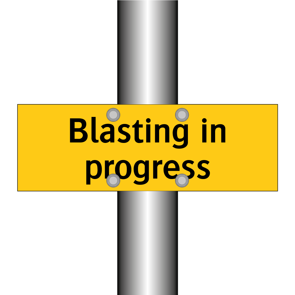 Blasting in progress