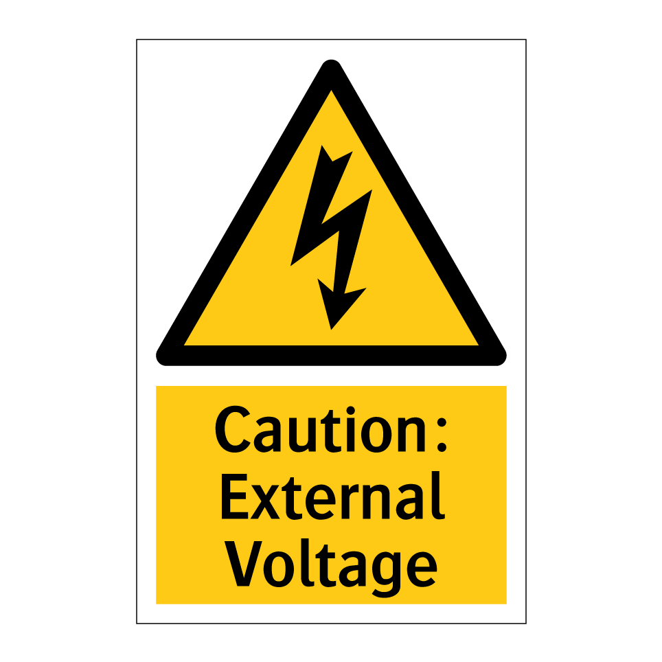 Caution: External Voltage