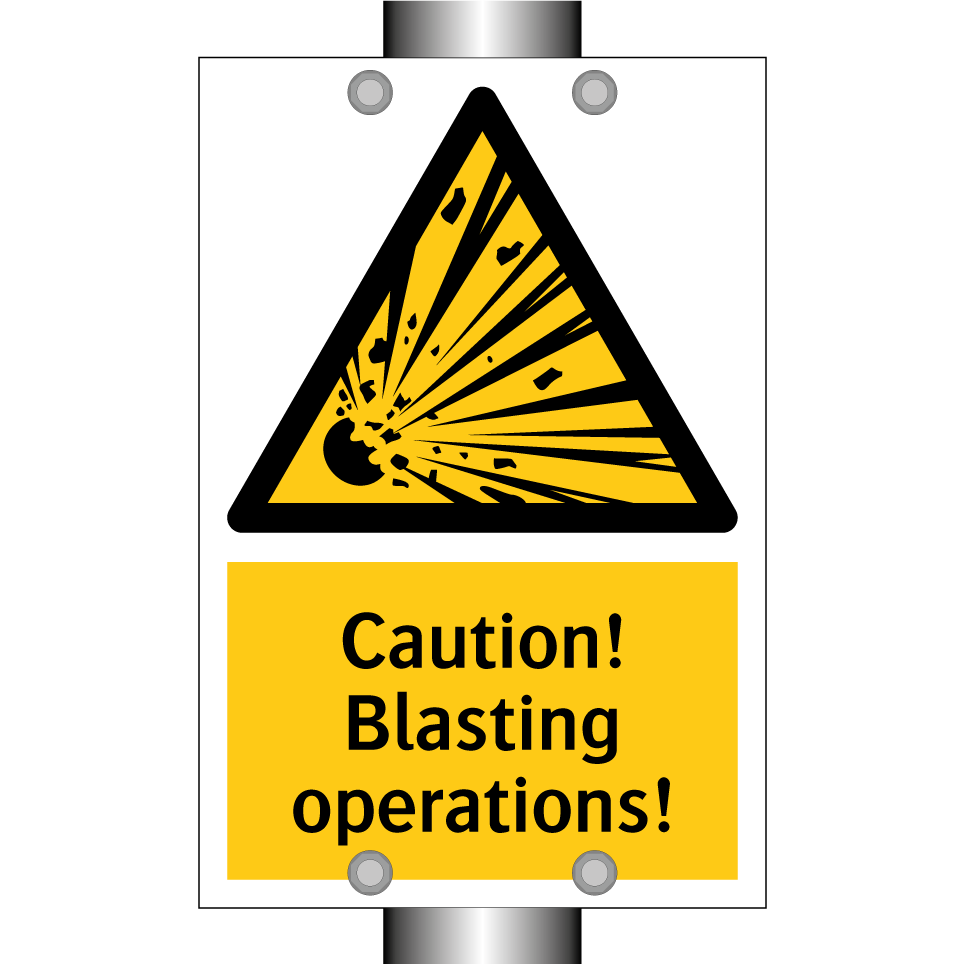 Caution! Blasting operations!