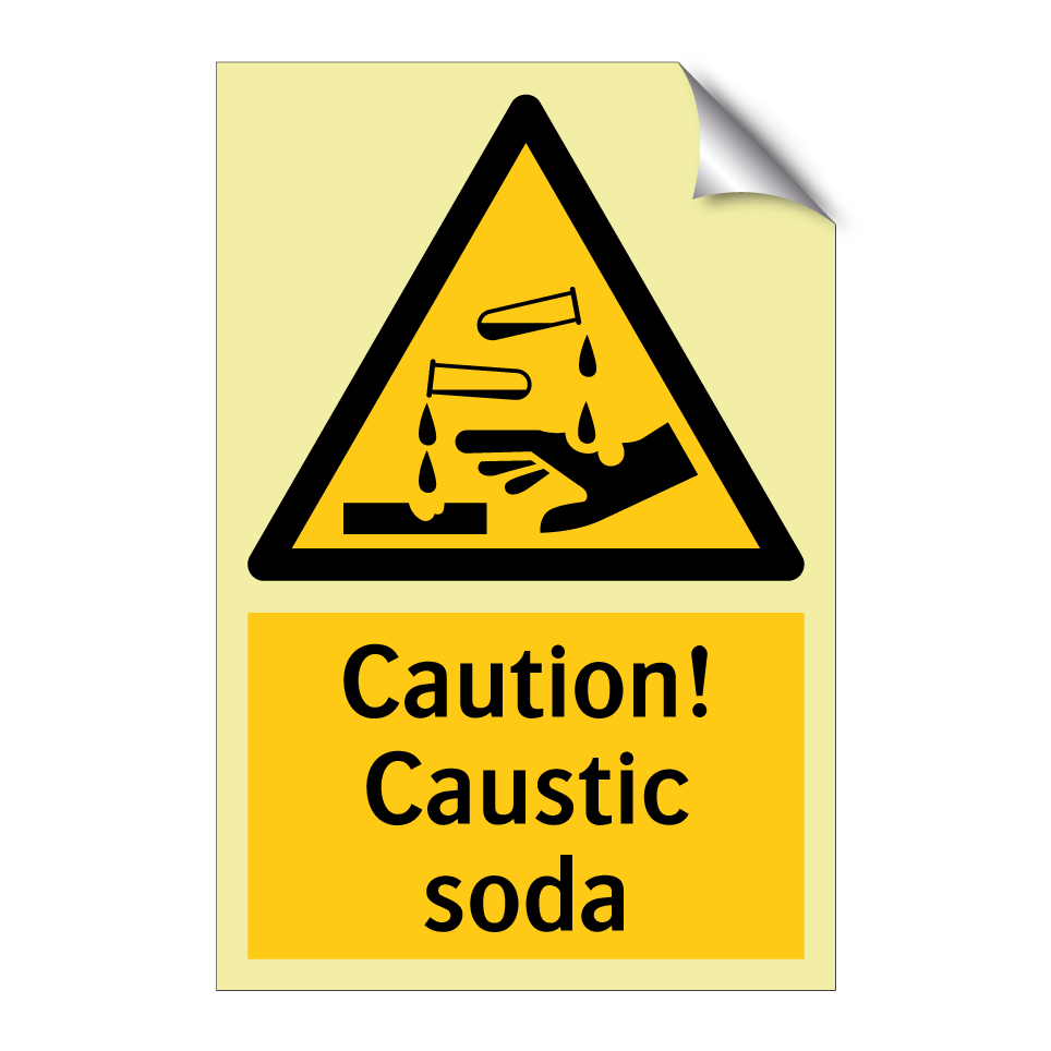 Caution! Caustic soda