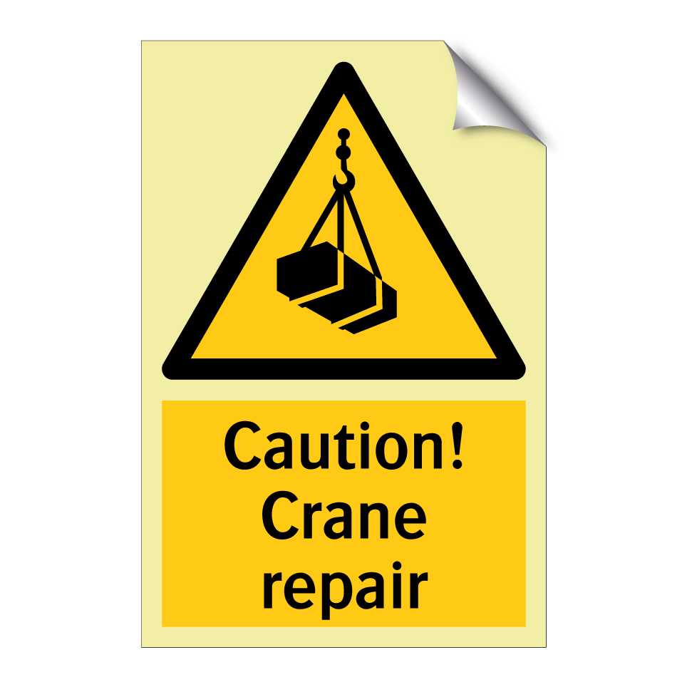 Caution! Crane repair