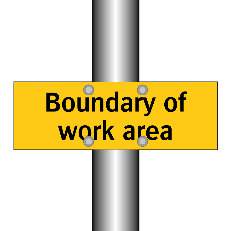 Boundary of work area