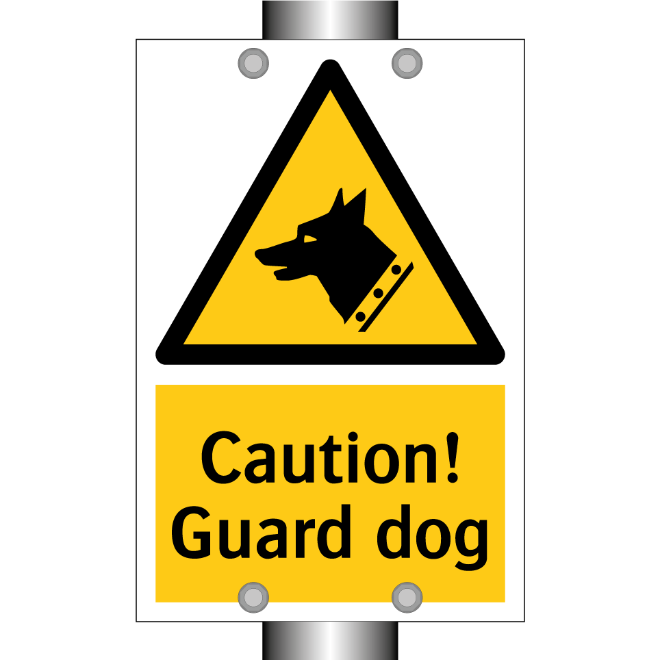 Caution! Guard dog