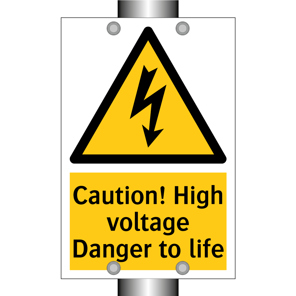 Caution! High voltage Danger to life