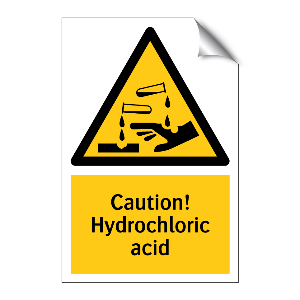 Caution! Hydrochloric acid