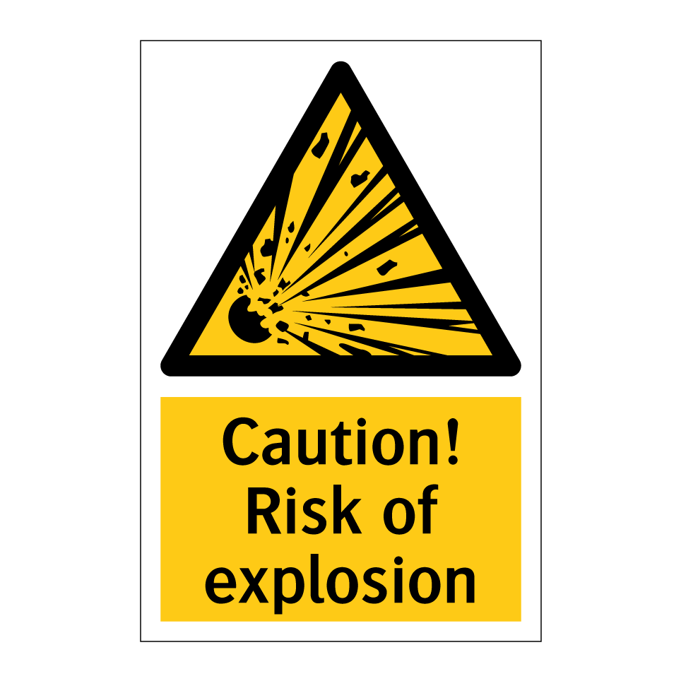 Caution! Risk of explosion