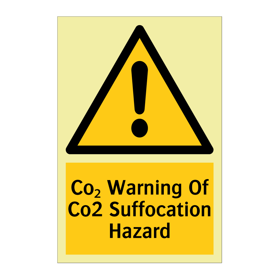 Co₂ Warning Of Co2 Suffocation Hazard