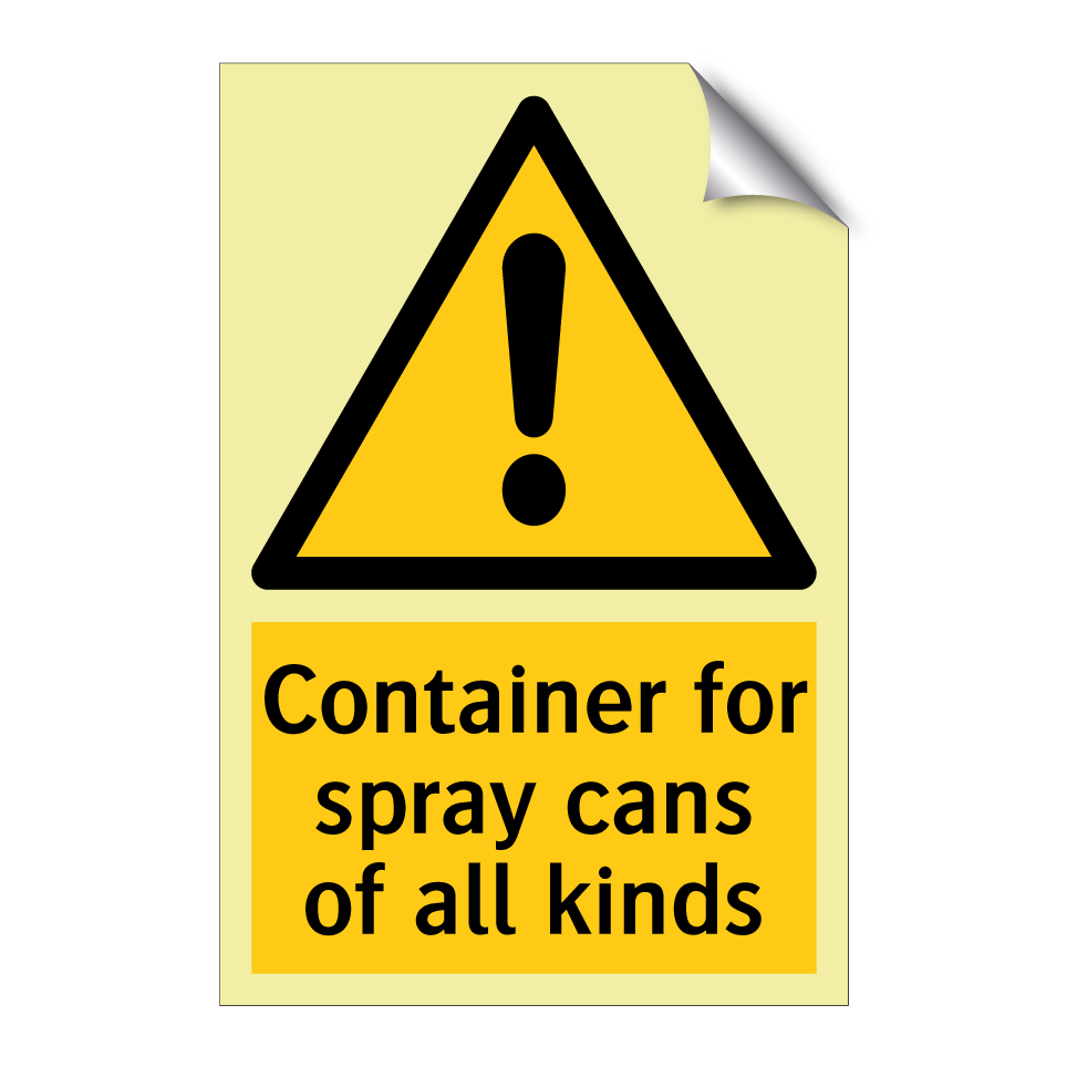 Container for spray cans of all kinds