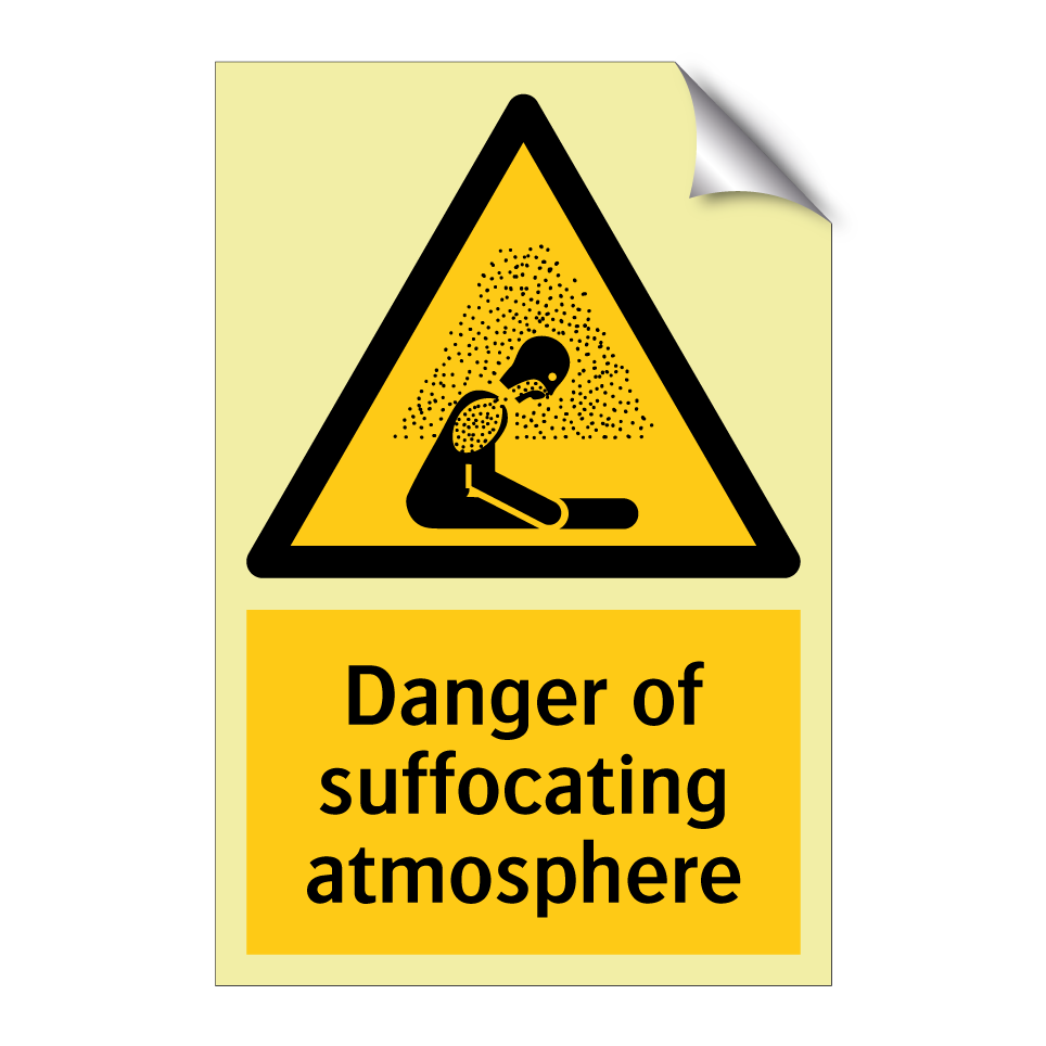 Danger of suffocating atmosphere