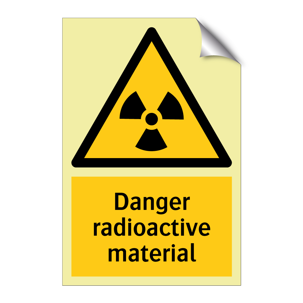 Danger radioactive material