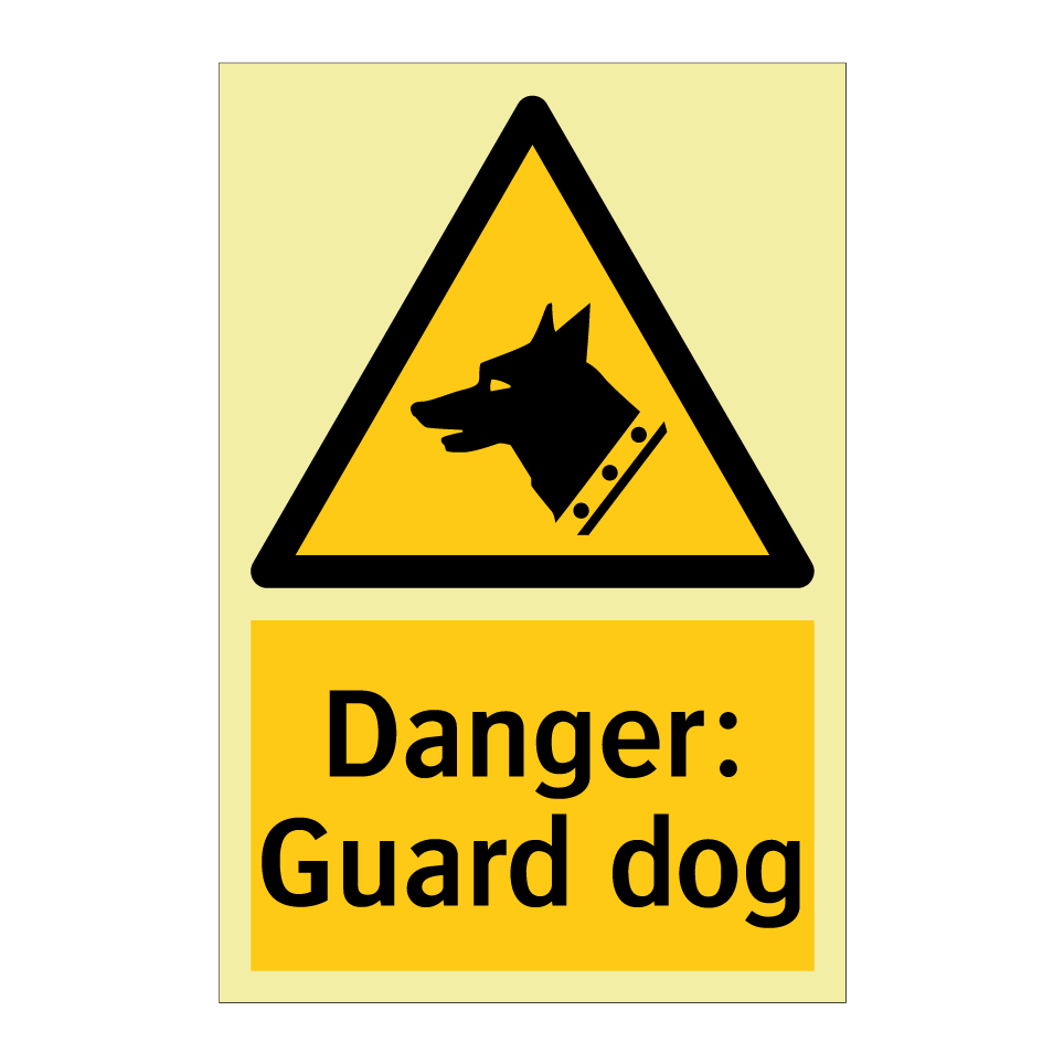 Danger: Guard dog