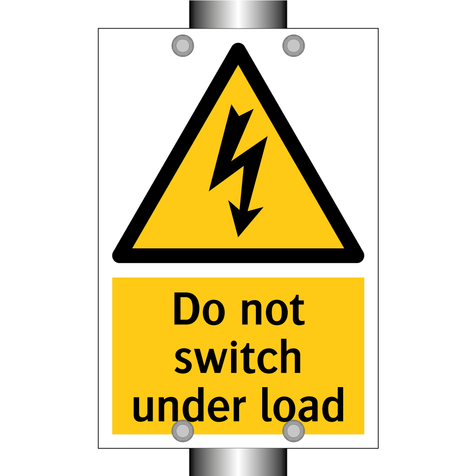 Do not switch under load