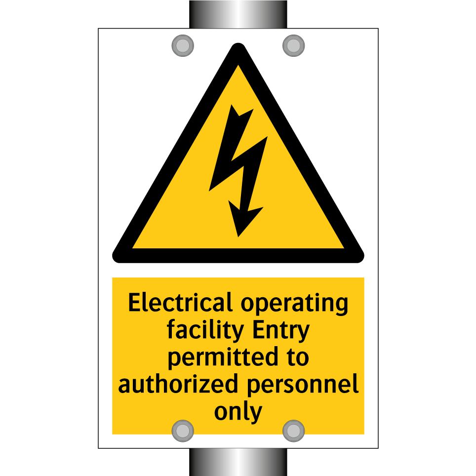 Electrical operating facility Entry permitted to authorized personnel only