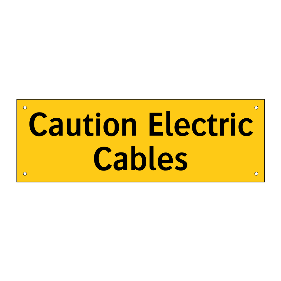 Caution Electric Cables