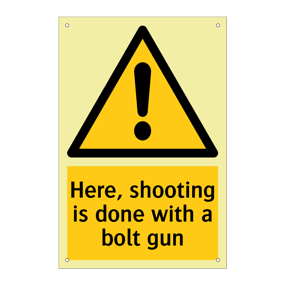 Here, shooting is done with a bolt gun