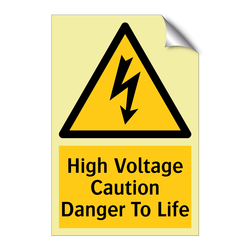 High Voltage Caution Danger To Life