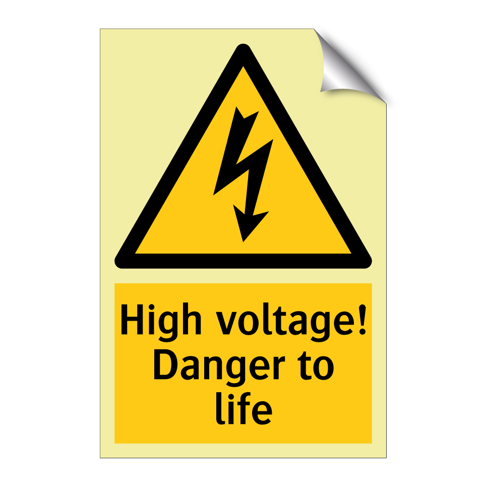 High voltage! Danger to life