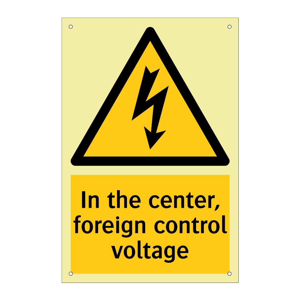 In the center, foreign control voltage
