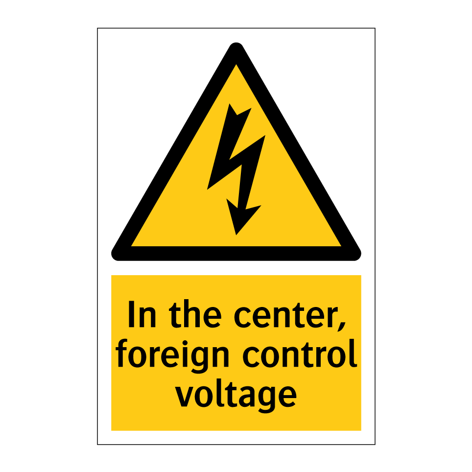 In the center, foreign control voltage