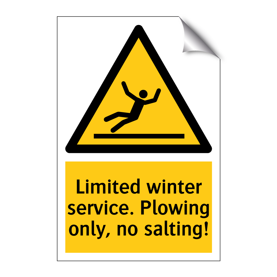 Limited winter service. Plowing only, no salting!