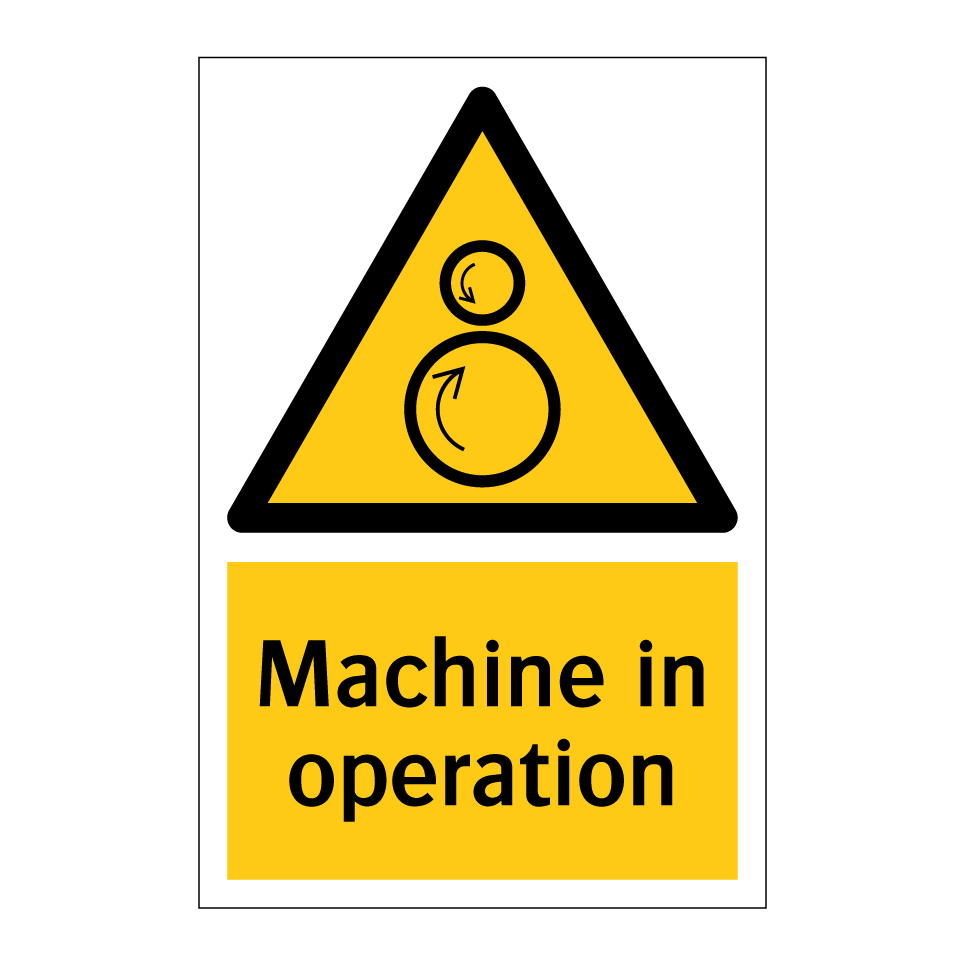 Machine in operation