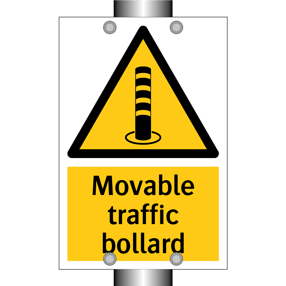 Movable traffic bollard