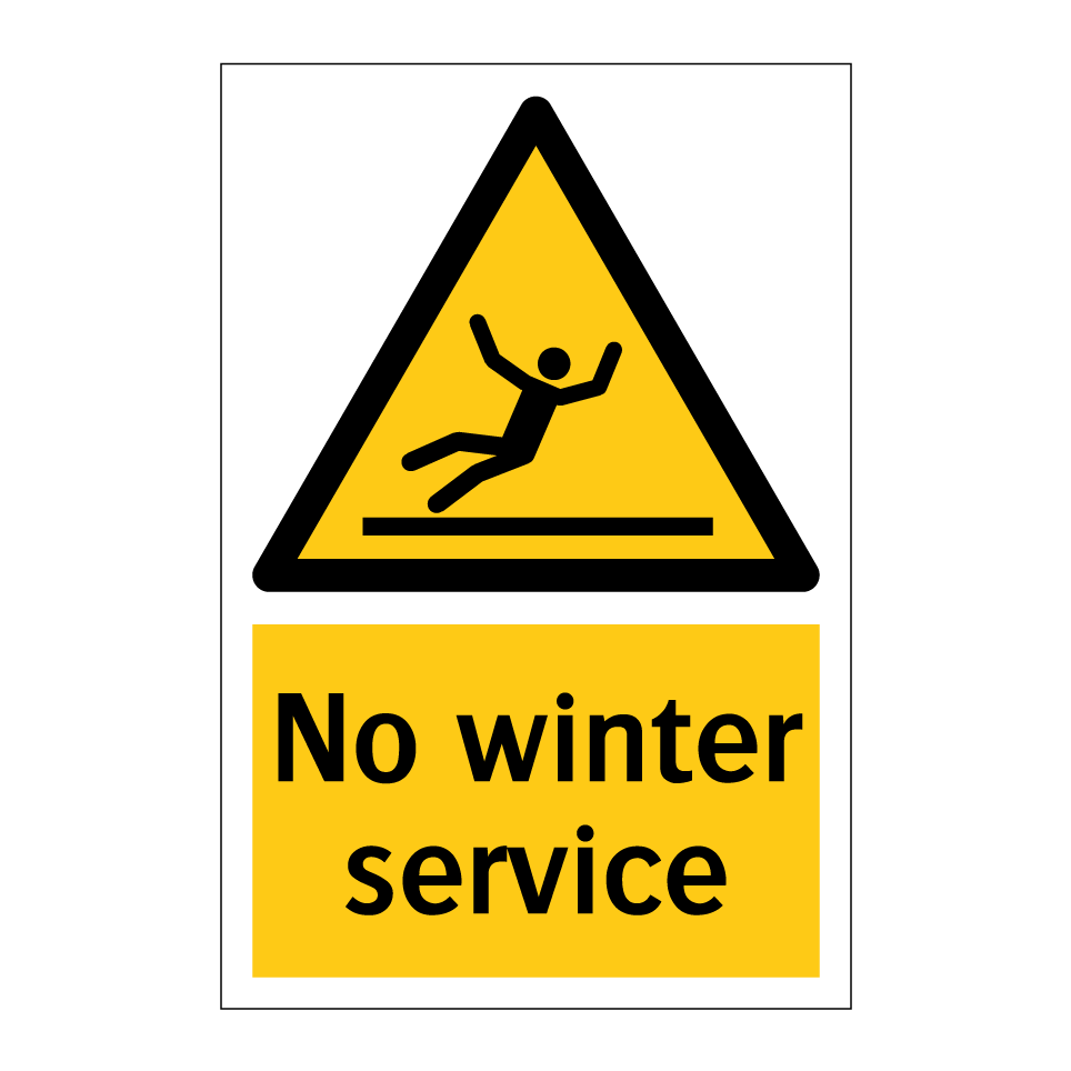 No winter service