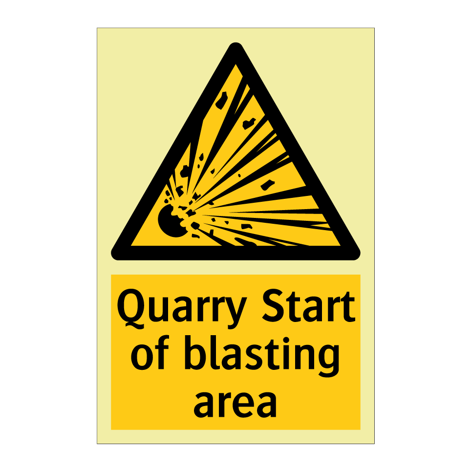 Quarry Start of blasting area